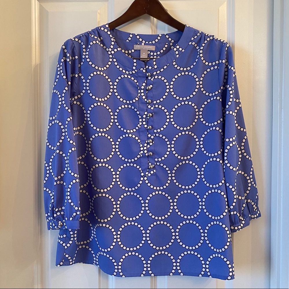 Banana Republic Factory Print Top Size M